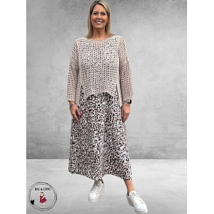 ONLY-M Jurk Mouwloos Travel Leopard